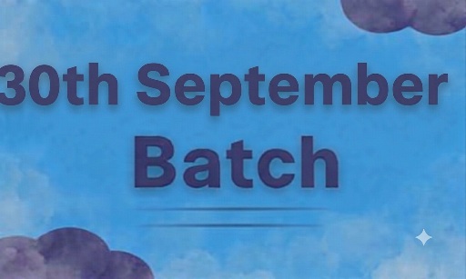 30th September batch Bangalore - 2026